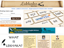 Tablet Screenshot of lekhaka.com